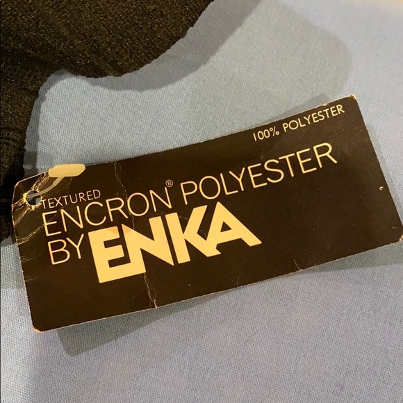 MR FINE OF DALLAS Black Vintage Zip Front Top - Picture 4 of 5